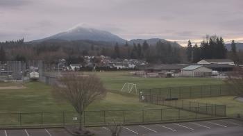 Weather camera view of Granite Falls High School.