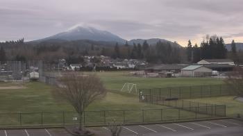 Weather camera view of Granite Falls High School.