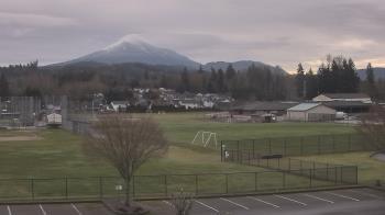 Weather camera view of Granite Falls High School.