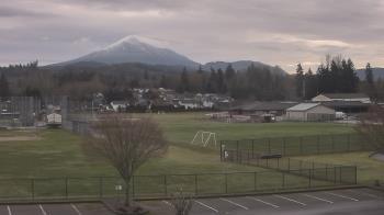 Weather camera view of Granite Falls High School.