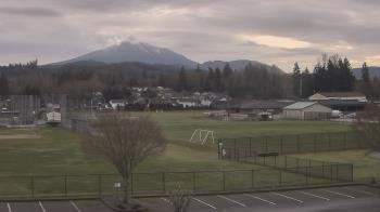 Weather camera view of Granite Falls High School.