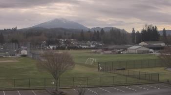 Weather camera view of Granite Falls High School.