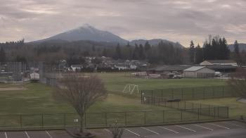 Weather camera view of Granite Falls High School.