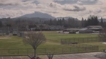Weather camera view of Granite Falls High School.