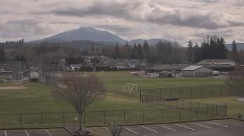 Weather camera view of Granite Falls High School.