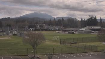 Weather camera view of Granite Falls High School.