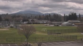 Weather camera view of Granite Falls High School.