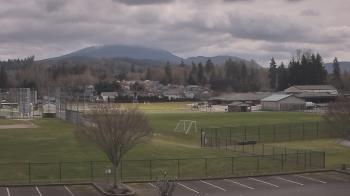 Weather camera view of Granite Falls High School.
