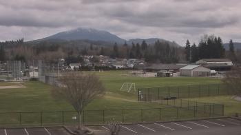 Weather camera view of Granite Falls High School.