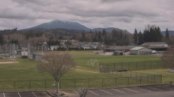 Weather camera view of Granite Falls High School.