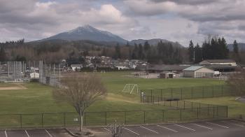Weather camera view of Granite Falls High School.
