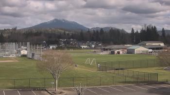 Weather camera view of Granite Falls High School.