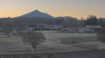 Weather camera view of Granite Falls High School.