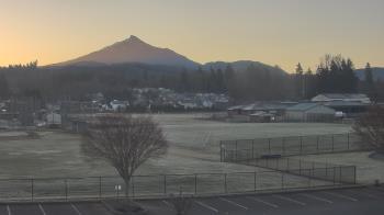 Weather camera view of Granite Falls High School.