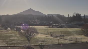 Weather camera view of Granite Falls High School.