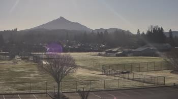 Weather camera view of Granite Falls High School.