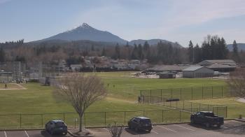 Weather camera view of Granite Falls High School.