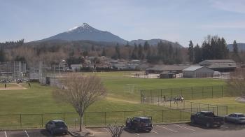 Weather camera view of Granite Falls High School.