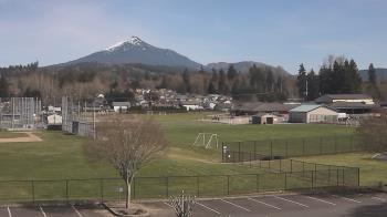 Weather camera view of Granite Falls High School.