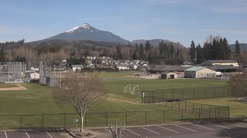 Weather camera view of Granite Falls High School.