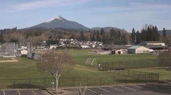 Weather camera view of Granite Falls High School.