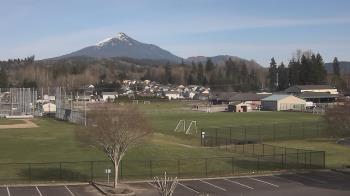 Weather camera view of Granite Falls High School.