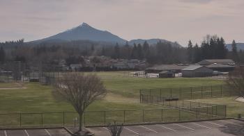 Weather camera view of Granite Falls High School.