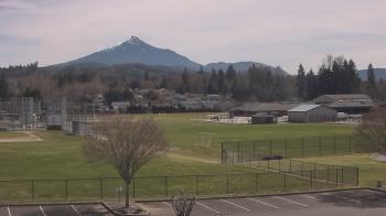 Weather camera view of Granite Falls High School.