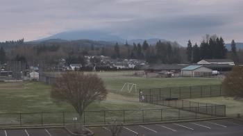 Weather camera view of Granite Falls High School.