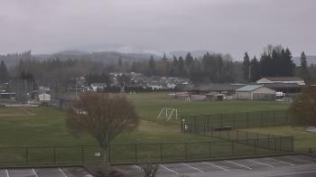 Weather camera view of Granite Falls High School.