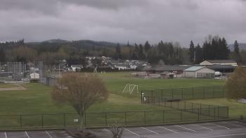 Weather camera view of Granite Falls High School.