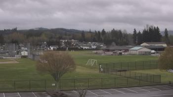 Weather camera view of Granite Falls High School.