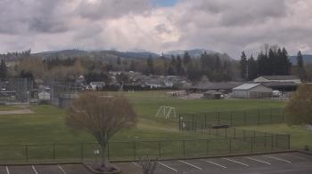 Weather camera view of Granite Falls High School.