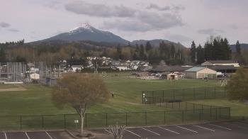 Weather camera view of Granite Falls High School.
