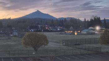 Weather camera view of Granite Falls High School.