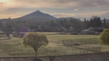 Weather camera view of Granite Falls High School.