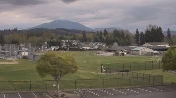 Weather camera view of Granite Falls High School.