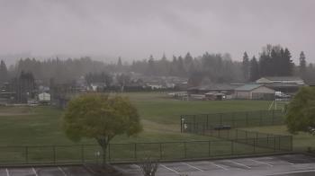 Weather camera view of Granite Falls High School.