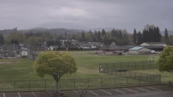 Weather camera view of Granite Falls High School.