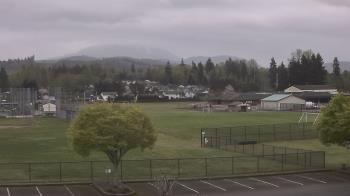 Weather camera view of Granite Falls High School.