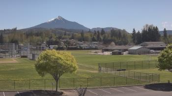 Weather camera view of Granite Falls High School.