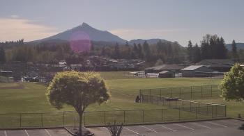 Weather camera view of Granite Falls High School.