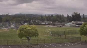 Weather camera view of Granite Falls High School.