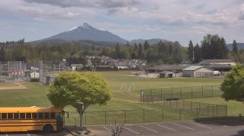 Weather camera view of Granite Falls High School.