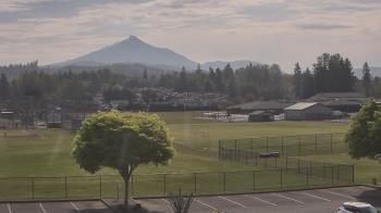 Weather camera view of Granite Falls High School.