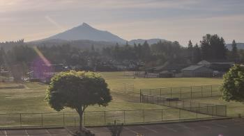 Weather camera view of Granite Falls High School.