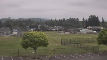 Weather camera view of Granite Falls High School.