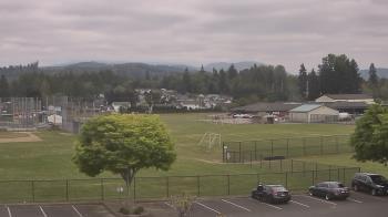 Weather camera view of Granite Falls High School.