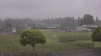 Weather camera view of Granite Falls High School.
