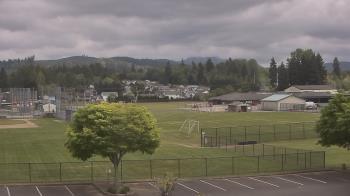 Weather camera view of Granite Falls High School.